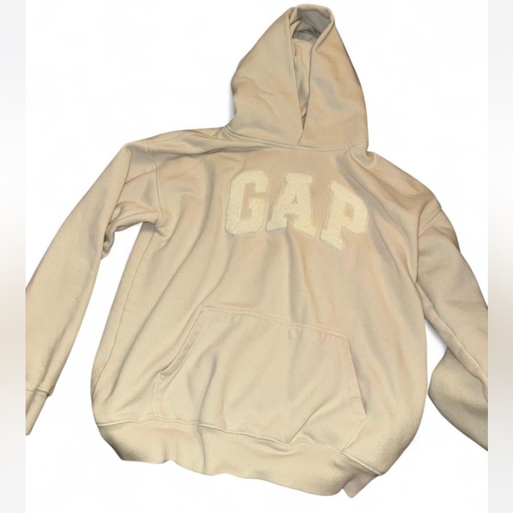 GAP Neutral Cream Pullover Hoodie